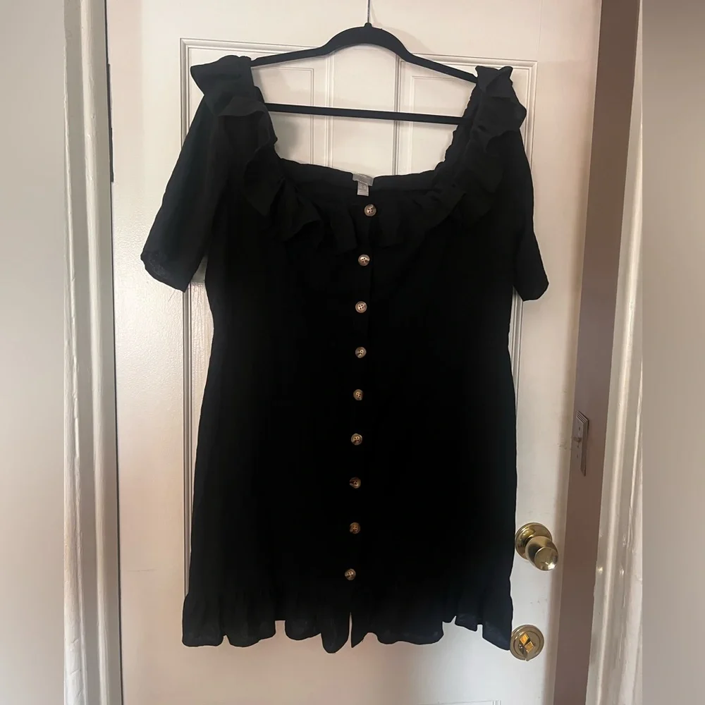 ASOS RUFFLE BUTTON DRESS - Picture 3 of 3